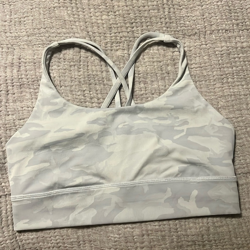 LULULEMON Energy Bra Long Line Medium Support B/C Cup size 12